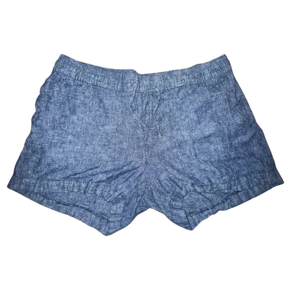 Old Navy Blue Jean Shorts Relaxed Fit Elastic Waist - Picture 1 of 8